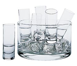 glasses used for vodka tasting